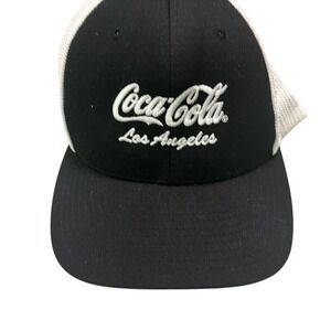 Port Authority Men's Coca-Cola Los Angeles Black & White Flexfit Mesh Back Cap